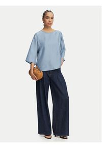 Weekend Max Mara Bluzka Fastoso 2615941032 Niebieski Relaxed Fit. Kolor: niebieski. Materiał: jedwab #2
