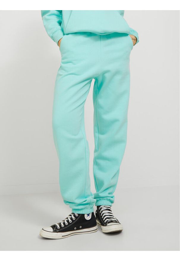 JJXX Spodnie dresowe Abbie 12223960 Zielony Relaxed Fit. Kolor: zielony. Materiał: bawełna