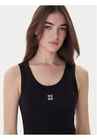 Hugo Sukienka codzienna Nalimera 50514521 Czarny Slim Fit. Okazja: na co dzień. Kolor: czarny. Materiał: bawełna. Typ sukienki: proste. Styl: casual #5