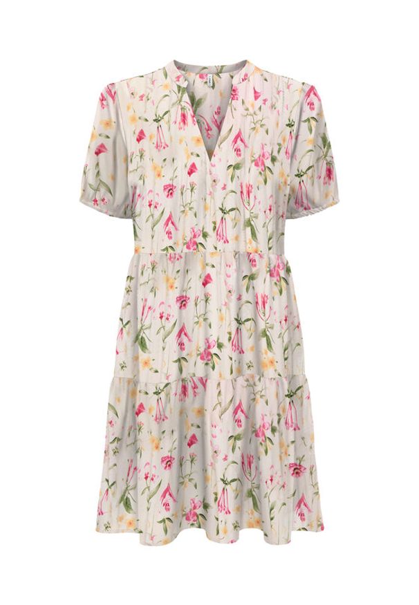 only - ONLY Sukienka letnia Nova 15222215 Beżowy Regular Fit. Kolor: beżowy. Materiał: wiskoza. Sezon: lato