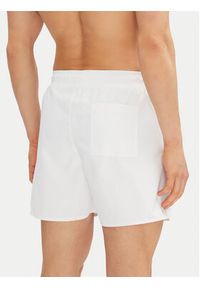 Calvin Klein Swimwear Szorty kąpielowe KM0KM01101 Biały Regular Fit. Kolor: biały. Materiał: syntetyk