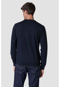 Aeronautica Militare - AERONAUTICA MILITARE Granatowy sweter męski Merino, Rozmiar XXL. Kolor: niebieski #3