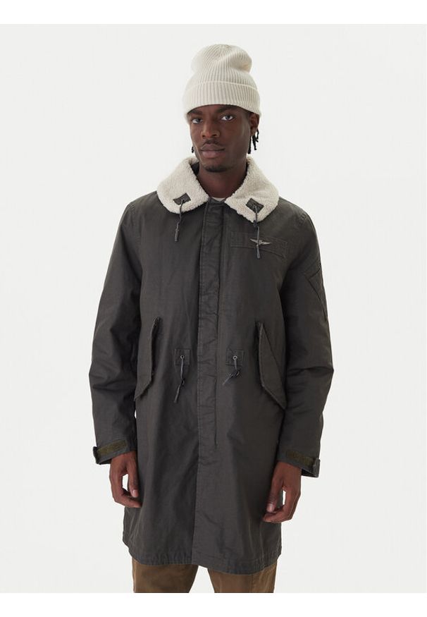 Aeronautica Militare Parka 252AB3020UCT04215 Zielony Regular Fit. Kolor: zielony. Materiał: syntetyk