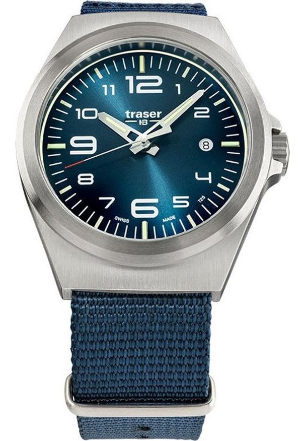 Zegarek Traser Zegarek męski Traser TS-108216 niebieski. Kolor: niebieski
