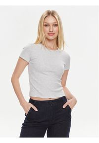 Vero Moda T-Shirt Chloe 10306894 Szary Tight Fit. Kolor: szary. Materiał: bawełna #1