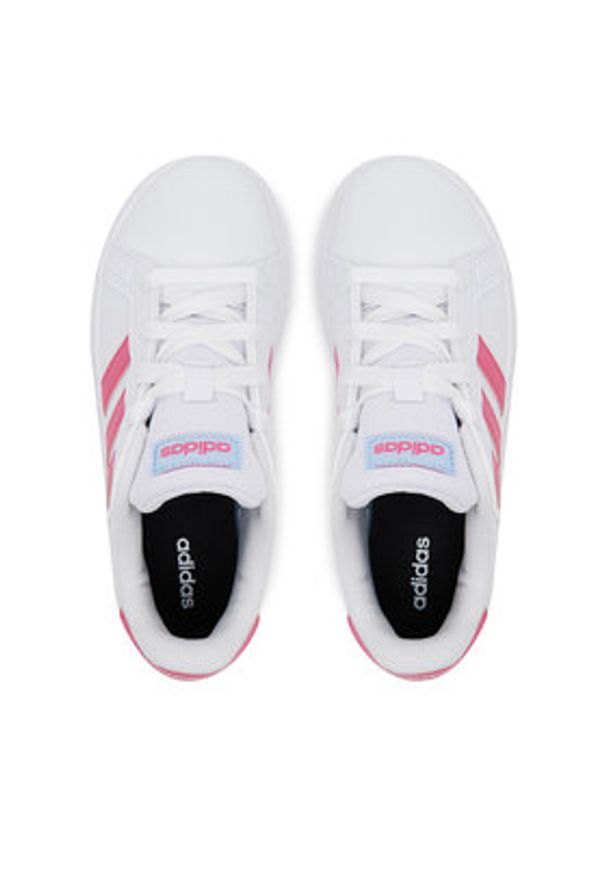 Adidas - adidas Sneakersy Grand Court Lifestyle JI0971 Biały. Kolor: biały. Materiał: materiał