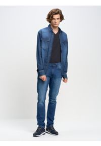 Big-Star - Spodnie jeans męskie Terry Carrot 433. Kolor: niebieski. Styl: klasyczny, elegancki