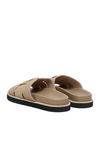 Gino Rossi - GINO ROSSI Klapki C-LB-P2170 Beżowy. Kolor: beżowy. Materiał: skóra, zamsz #9