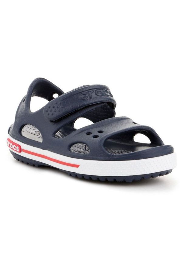 Sandały Crocs Crocband Ii Jr 14854-462 granatowe. Okazja: na spacer. Zapięcie: rzepy. Kolor: niebieski. Materiał: syntetyk. Sezon: lato