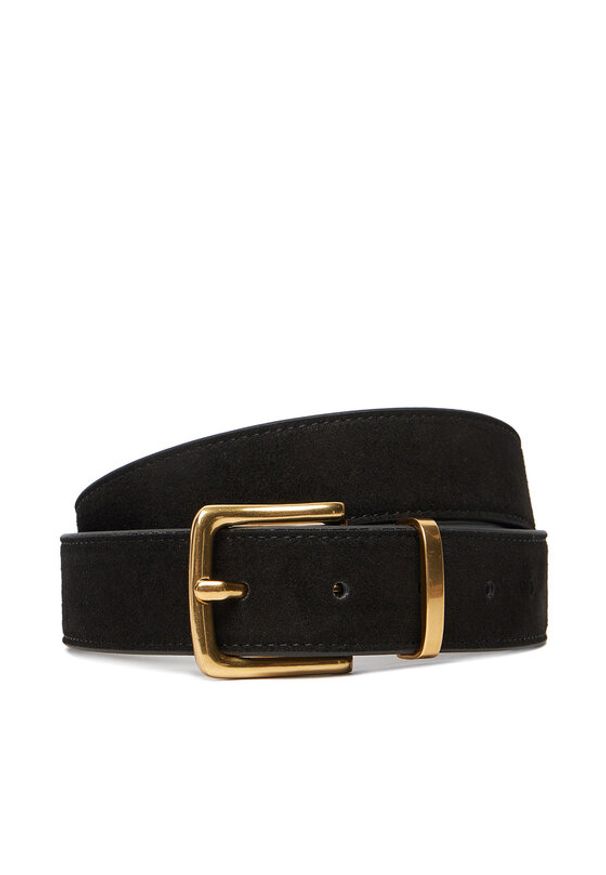 Aldo Pasek Damski Ollivia 14088492 Czarny. Kolor: czarny. Materiał: skóra