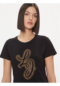 Liu Jo T-Shirt WA4051 JS923 Czarny Regular Fit. Kolor: czarny. Materiał: bawełna #5