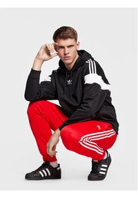 Adidas - adidas Bluza Adicolor Classics Cut Line Hoodie HS2065 Czarny Loose Fit. Kolor: czarny. Materiał: syntetyk