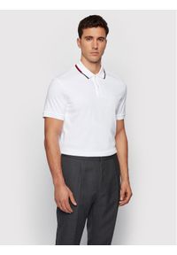 BOSS - Boss Polo Parlay 104 50448657 Biały Regular Fit. Typ kołnierza: polo. Kolor: biały. Materiał: bawełna