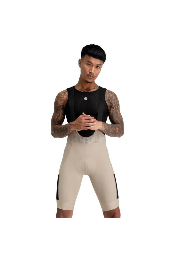 Spodenki rowerowe Gravel męskie SIROKO Rocket. Kolor: czarny, beżowy, wielokolorowy. Materiał: nylon. Sport: kolarstwo