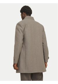 Jack & Jones Płaszcz wełniany Melton 12258672 Beżowy Regular Fit. Kolor: beżowy. Materiał: syntetyk, wełna #4
