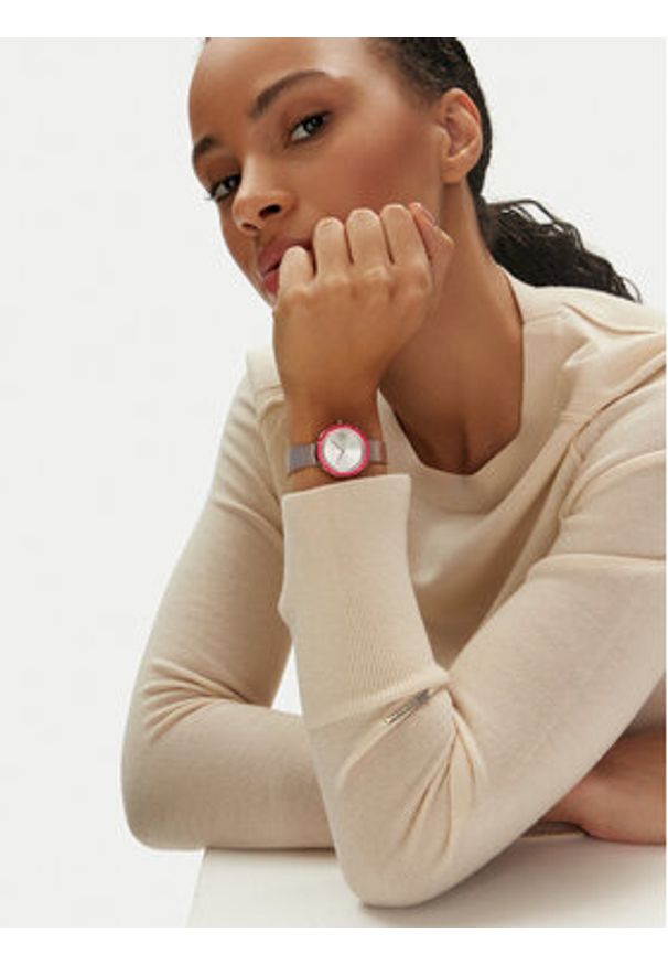 DKNY Zegarek Sasha NY6654SET Różowe złoto. Kolor: różowy, złoty, wielokolorowy