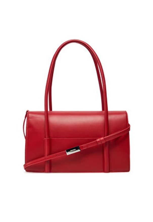 Calvin Klein Torebka Ck Linn Shoulder Bag K60K613111 Czerwony. Kolor: czerwony. Materiał: skórzane