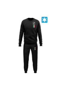 Givova - GIVOVA Tuta Italia 100 Dres męski z felpy XS. Kolor: czarny. Materiał: dresówka
