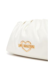 Love Moschino - LOVE MOSCHINO Torebka JC4286PP0MKK0100 Biały. Kolor: biały. Materiał: skórzane #4