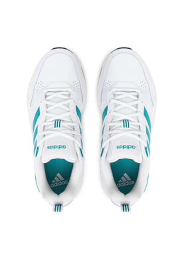 Adidas - adidas Sneakersy Strutter JS2672 Biały. Kolor: biały. Materiał: skóra