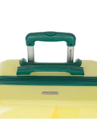 Wittchen - Średnia walizka z ABS-u z nadrukiem. Kolor: żółty. Materiał: guma. Wzór: nadruk. Styl: wakacyjny #7