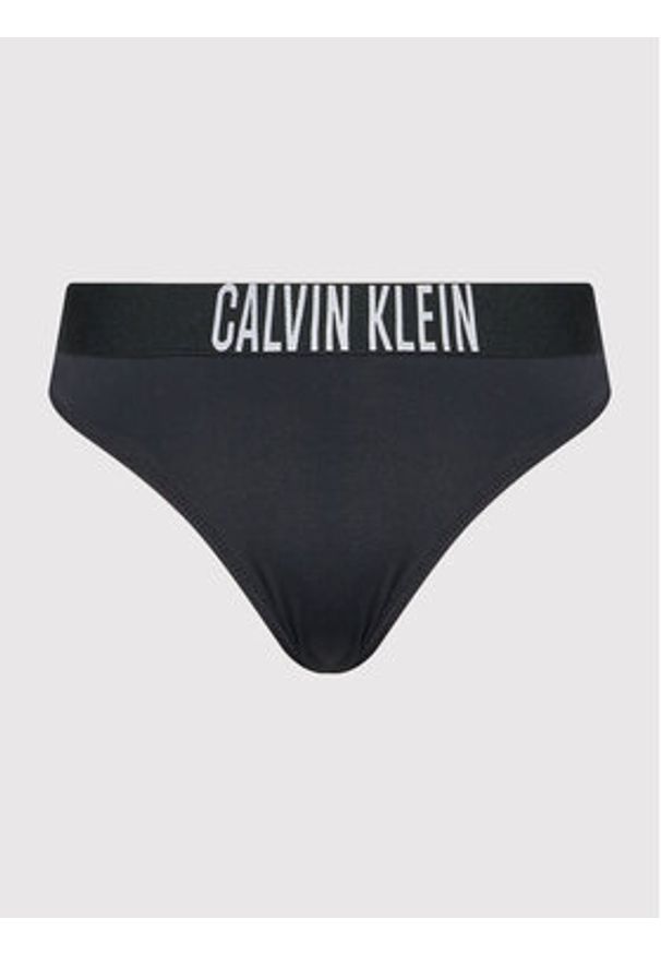 Calvin Klein Swimwear Dół od bikini Intense Power KW0KW01859 Czarny. Kolor: czarny. Materiał: syntetyk