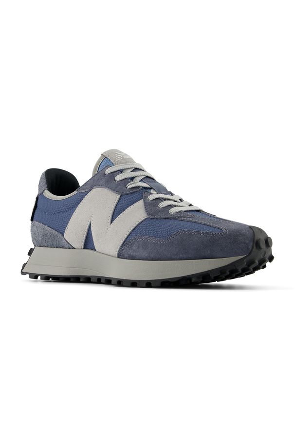 Buty unisex New Balance U327OC – niebieskie. Okazja: na co dzień. Kolor: niebieski. Materiał: tkanina, guma, skóra, materiał. Szerokość cholewki: normalna