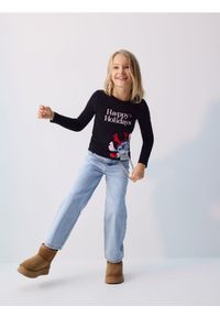Reserved - Świąteczna bluzka Lilo i Stitch - czarny. Kolor: czarny. Materiał: bawełna. Styl: wizytowy #1