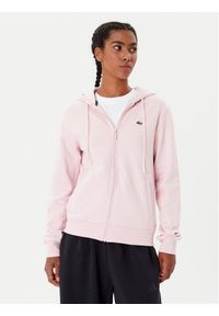 Lacoste Bluza SF5256 Różowy Regular Fit. Kolor: różowy. Materiał: bawełna #1