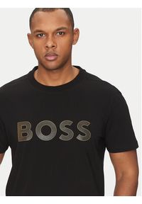 BOSS T-Shirt TL Logo 50535170 Czarny Regular Fit. Kolor: czarny. Materiał: bawełna