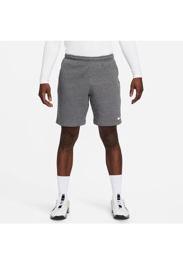Spodnie sportowe męskie Nike Park 20 Fleece. Kolor: szary, biały, wielokolorowy. Długość: krótkie. Sport: fitness