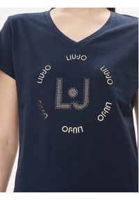 Liu Jo T-Shirt TA4137 J6040 Granatowy Regular Fit. Kolor: niebieski. Materiał: bawełna #4