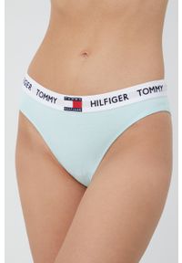 TOMMY HILFIGER - Tommy Hilfiger figi. Kolor: niebieski. Materiał: materiał
