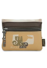 Brązowy Kompaktowy Damski Portfel Anekke Muse. Kolor: brązowy #4