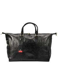 Torba podróżna skórzana skóra naturalna Pierre Cardin. Materiał: skóra