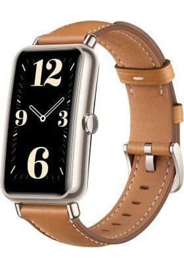HUAWEI - Smartwatch Huawei Fit mini Brązowy (55027537). Rodzaj zegarka: smartwatch. Kolor: brązowy