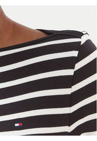 TOMMY HILFIGER - Tommy Hilfiger Bluzka New Cody WW0WW40589 Czarny Slim Fit. Kolor: czarny. Materiał: bawełna #5
