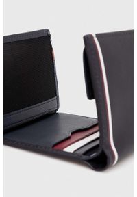 TOMMY HILFIGER - Tommy Hilfiger portfel skórzany męski kolor granatowy. Kolor: niebieski. Materiał: skóra #4