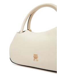 TOMMY HILFIGER - Tommy Hilfiger Torebka Th Logotape Mini Satchel AW0AW18743 Biały. Kolor: biały. Materiał: skórzane #6