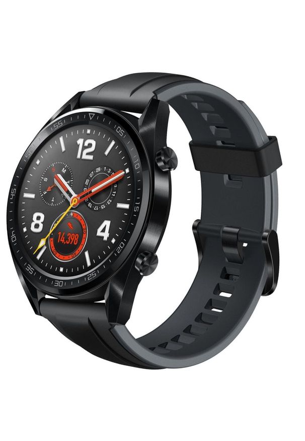 HUAWEI - Huawei smartwatch GT Sport, Czarny. Rodzaj zegarka: smartwatch. Kolor: czarny. Styl: sportowy