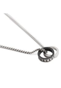 Diesel Naszyjnik Double Pendant Only The Brave DX1168040 Srebrny. Materiał: metalowe. Kolor: srebrny