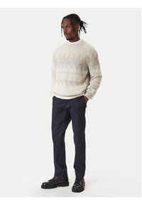 BOSS Sweter Karombo 50548686 Beżowy Regular Fit. Kolor: beżowy. Materiał: wełna #5