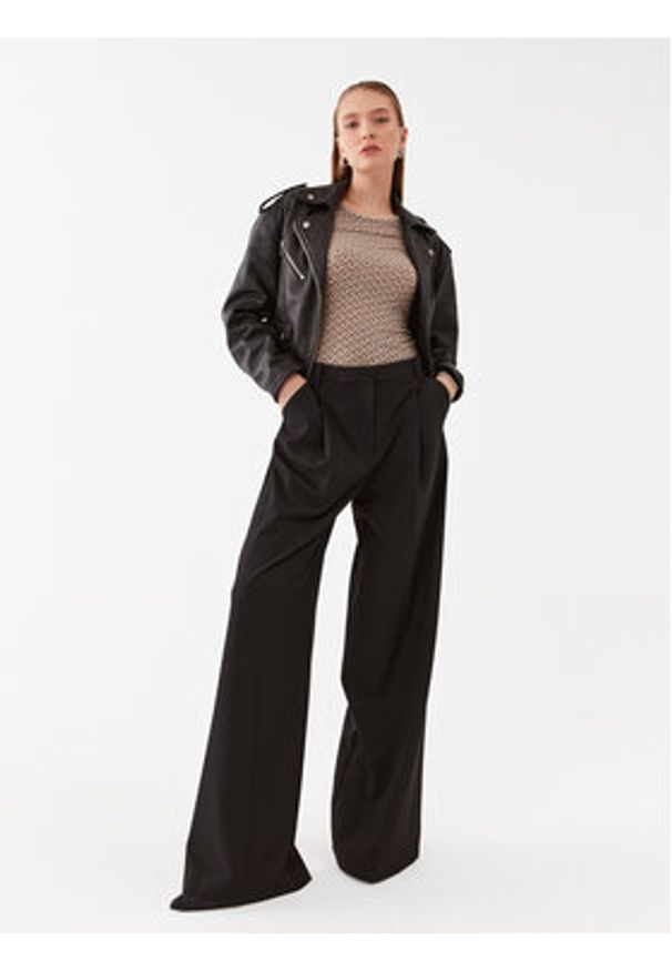 Pinko Bluzka Berlino 100639 A13G Beżowy Slim Fit. Kolor: beżowy. Materiał: syntetyk