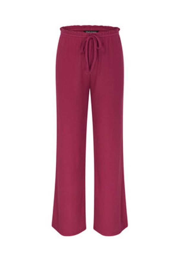 Triumph Spodnie piżamowe Mix&Match 10225049 Bordowy Regular Fit. Kolor: czerwony. Materiał: syntetyk