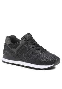 Sneakersy New Balance WL574KB2 Czarny. Kolor: czarny. Materiał: zamsz, skóra. Model: New Balance 574