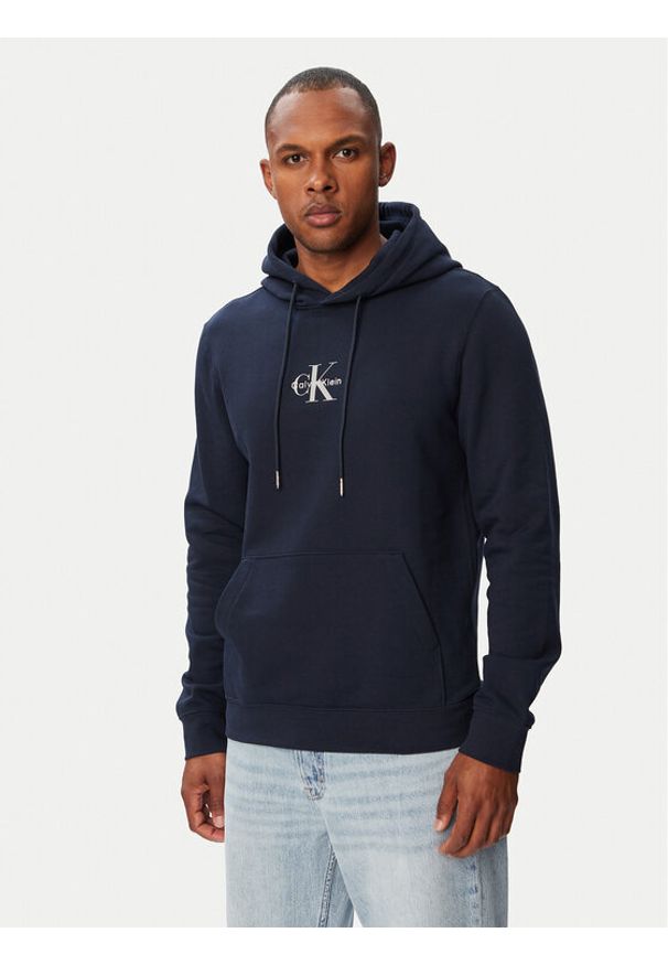 Calvin Klein Jeans Bluza LV04RG279G Granatowy Regular Fit. Kolor: niebieski. Materiał: bawełna