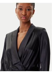 Elisabetta Franchi Body CB-007-57E2-V490 Czarny Regular Fit. Kolor: czarny. Materiał: jedwab #5