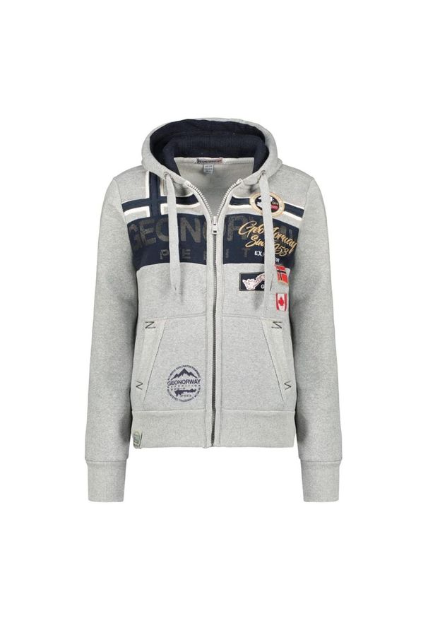 Bluza sportowa damska Geographical Norway Garadock. Kolor: szary. Materiał: poliester, bawełna