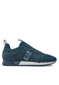 Sneakersy EA7 Emporio Armani. Kolor: niebieski, srebrny