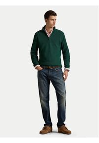 Polo Ralph Lauren Sweter 710932304526 Zielony Regular Fit. Typ kołnierza: polo. Kolor: zielony. Materiał: bawełna